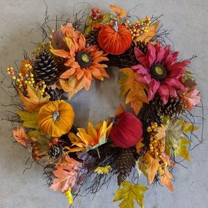 Fall and Thanksgiving wreath